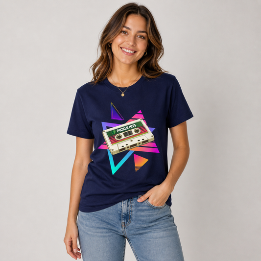 Mr. Pickle's May Sticker 2026 Cassette Tape 'Pickle Hits' Retro Graphic Tee