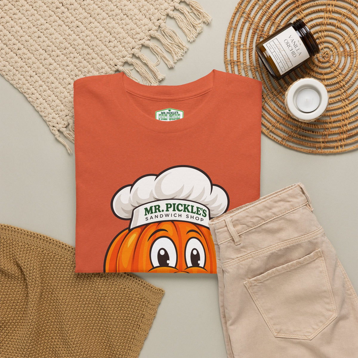 Mr. Pickles October Sticker 2026 Pumpkin T-shirt
