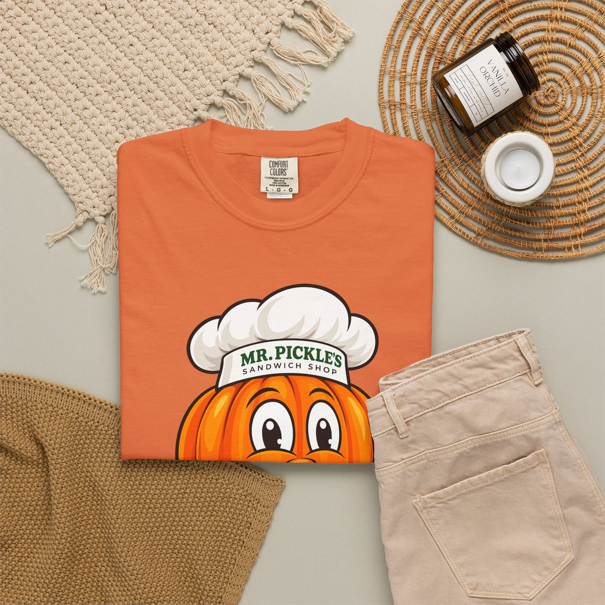 Mr. Pickle's October Sticker - Comfort Colors T-shirt