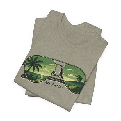 Mr. Pickle's August Sticker SunglassesTee – Bella Canvas T-shirt