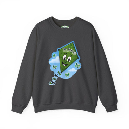 Mr. Pickle's September Sticker Kite – Gildan Crewneck Sweatshirt