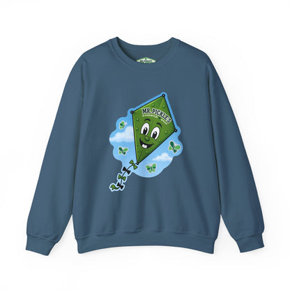 Mr. Pickle's September Sticker Kite – Gildan Crewneck Sweatshirt