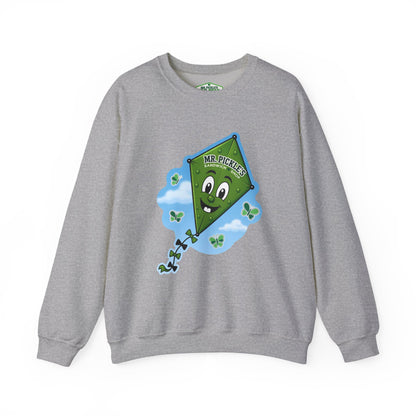 Mr. Pickle's September Sticker Kite – Gildan Crewneck Sweatshirt