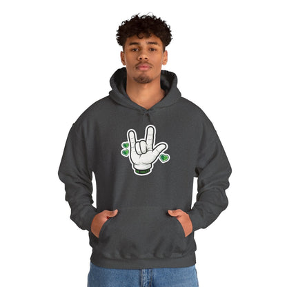 Mr. Pickle's Love Sign Tee April Sticker Hoodie