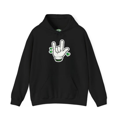 Mr. Pickle's Love Sign Tee April Sticker Hoodie