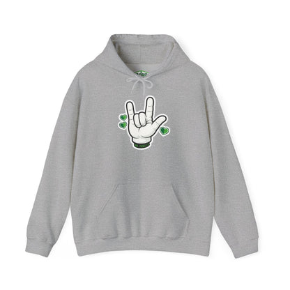 Mr. Pickle's Love Sign Tee April Sticker Hoodie