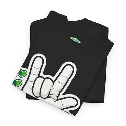 Mr. Pickle's Love Sign Tee April Sticker T-Shirt