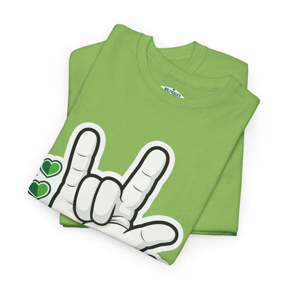 Mr. Pickle's Love Sign Tee April Sticker T-Shirt