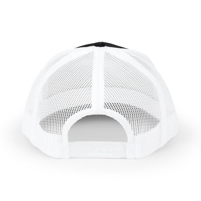 White mesh cap on a white background
